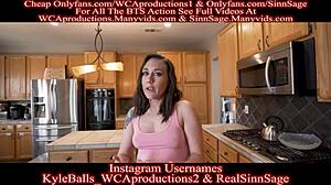 Video porno HD di tradimento della famiglia e infedeltà con una zia matrigna bruna