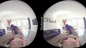 HD VR-video av två amatörflickor som fingrar och kommer