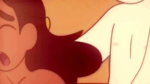 Διαφυλετικό σεξ με το μεγάλο μαύρο πέος του Steven Universe