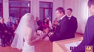 Le marié regarde sa fiancée tromper avec un inconnu en public