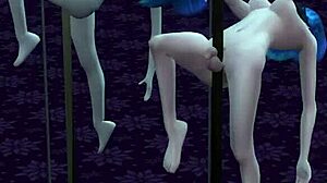 Shemale Janes, Sims 4'teki vahşi geceyi grup seks ve boşalma ile sonlandırıyor