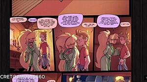 Gravity Falls的丰满Hentai角色Pacifica在她的动漫冒险中享受大鸡巴