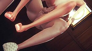 Japán hentai animáció Kayas bőséges melleivel és intenzív szexszel