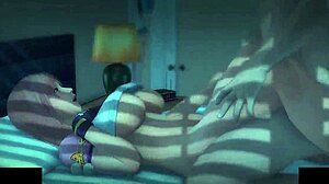 Vídeo hentai 3D com Honokas adorando seios sensuais