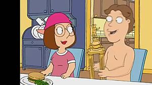 การผจญภัยของ Family Guys nudist ที่ชายหาด