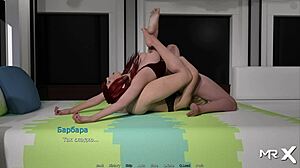 두 애니메이션 여자가 야생의 헨타이 비디오에서 큰 자지를 공유합니다