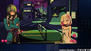 Εμπειρία ενός συναρπαστικού παιχνιδιού Hentai με ένα κορίτσι που κρατάει αλυσίδες και μια καυτή πίπα
